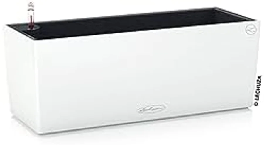 Lechuza 15670 - Maceta balconera color 50, kit completo, color blanco (50 x 19 x 19 cm)