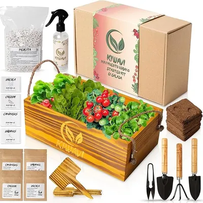 Kiwavi Kit Hortícolas Balcón: tomate cherry, rúcula, canónigos y rábanos (review)
